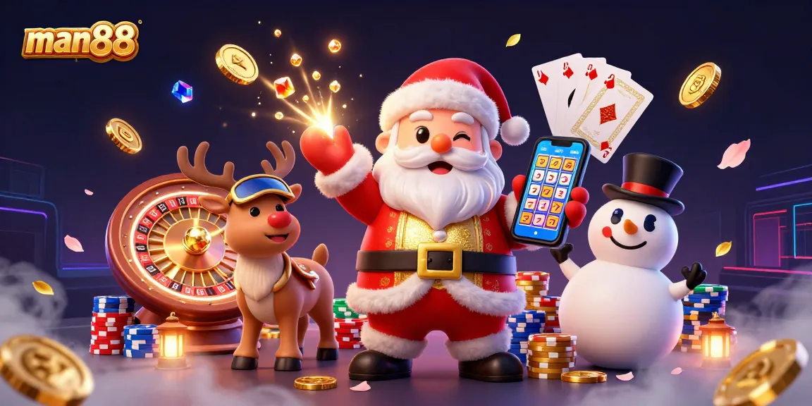 Experience the excitement of man88 with Santa's festive jackpot slots and casino thrills.