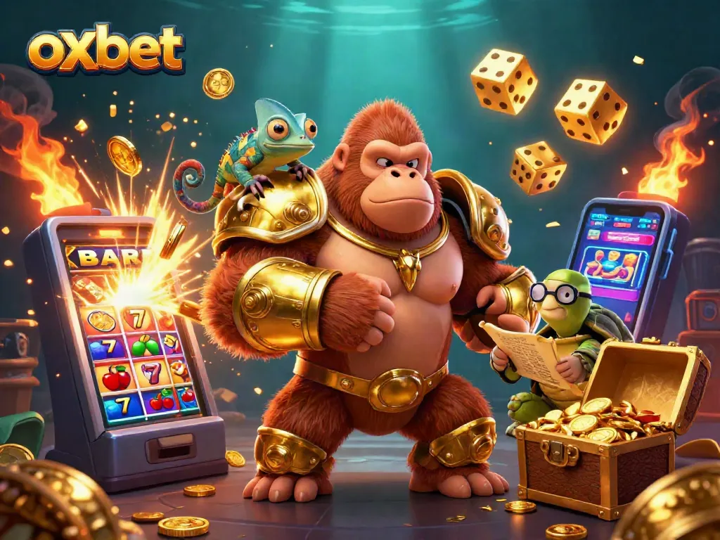 Experience the exciting world of oxbet with vibrant characters and dynamic gameplay elements in a casino adventure.