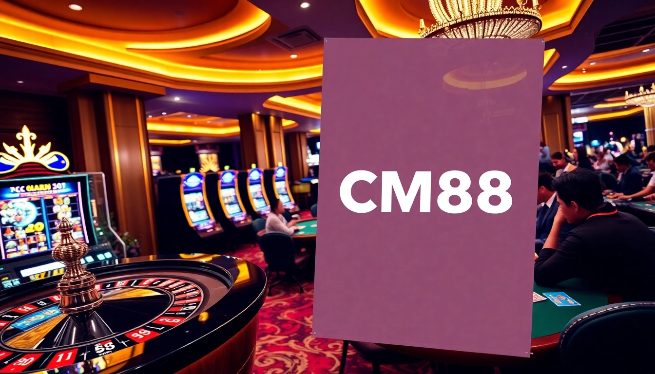 Experience thrilling gameplay at CM88 casino with vibrant tables and exciting slot machines.