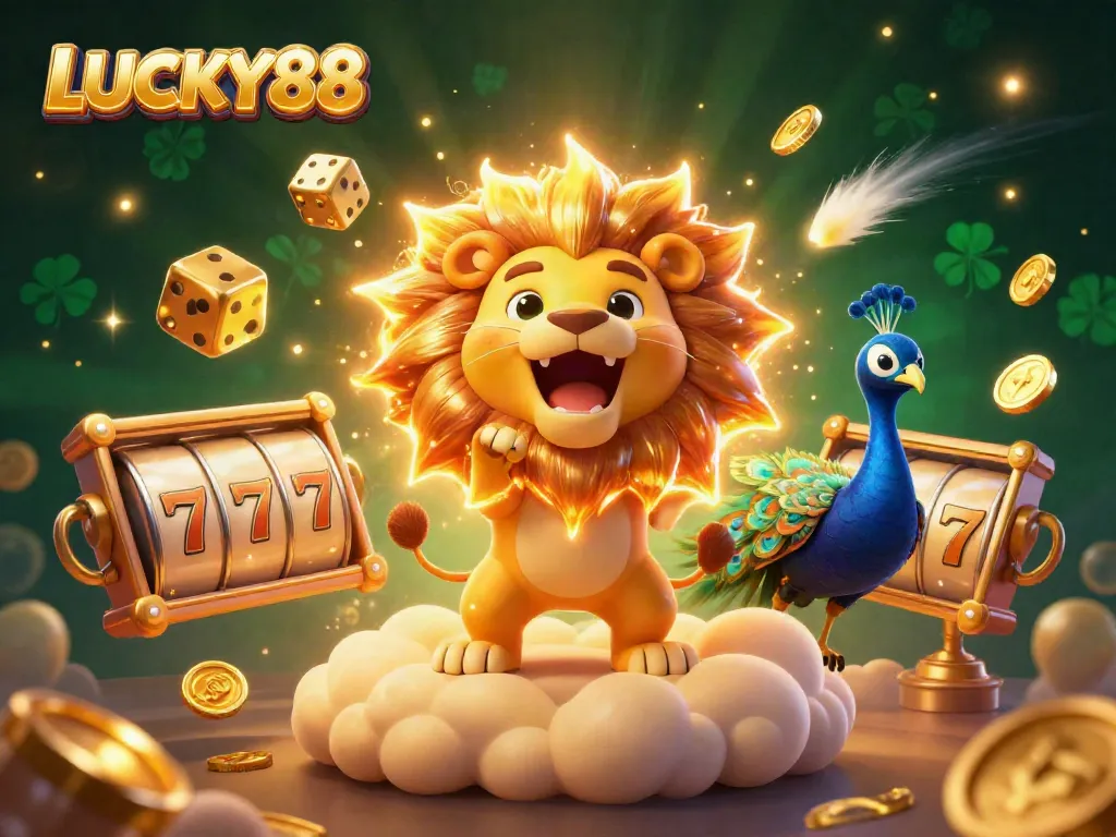 Engage with LUCKY88's thrilling online casino experience with dynamic slots and vibrant game elements.
