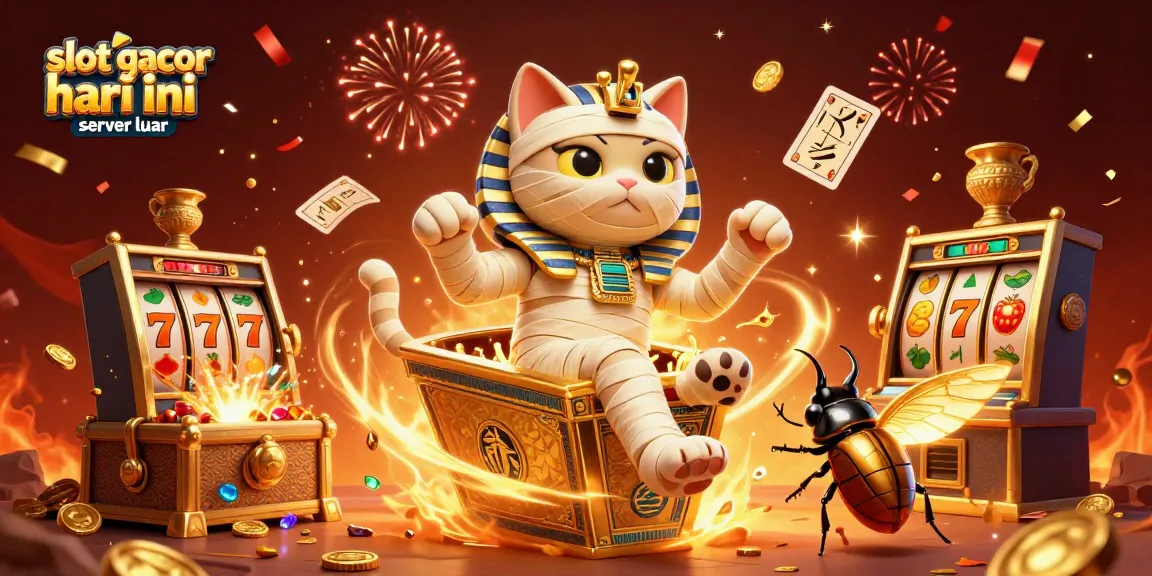 Engage with slot gacor hari ini server luar and win big in this animated casino adventure scene.
