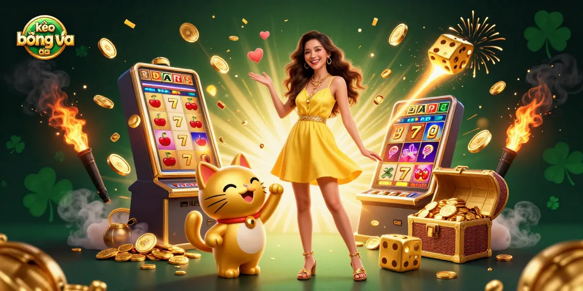 Engage with kèo bóng đá through a vibrant scene of sports betting excitement and luck.