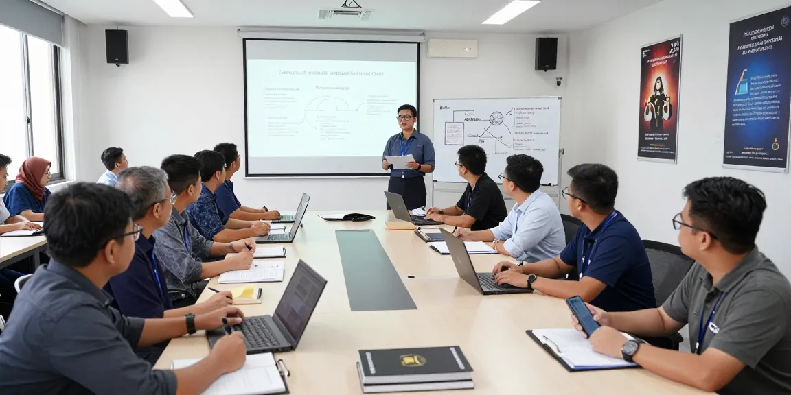 Forensic audit training workshop at aafikotacirebon.org with diverse professionals learning techniques for fraud detection.
