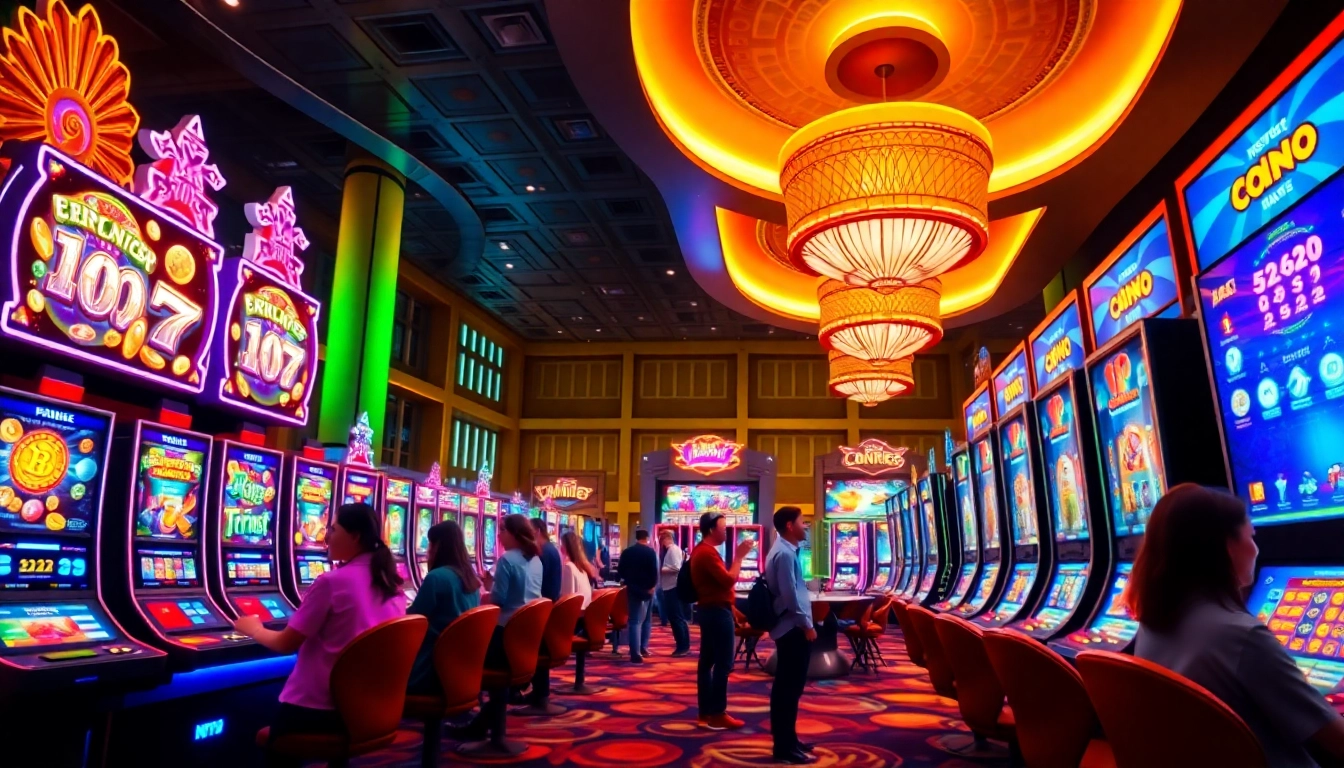 Nohu90 immersive gaming experience with vibrant slots and dynamic players.