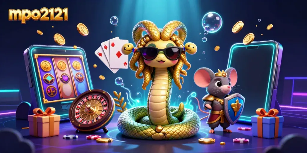 Permainan slot mpo2121 dengan Medusa ramah dan karakter unik lainnya.