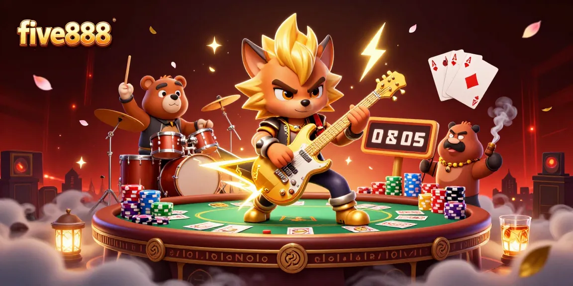 Enjoy thrilling poker action at five888's dynamic casino stage