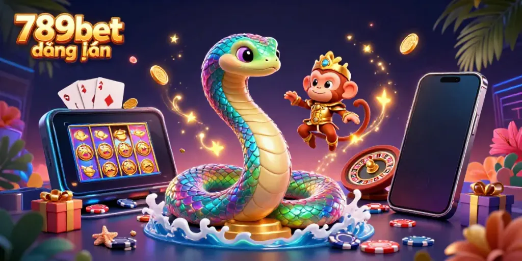 Experience immersive gaming with 789bet đăng nhập showcasing a vibrant 3D scene of casino excitement