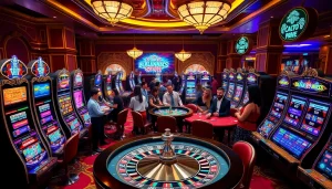 Excited players enjoying a roulette game at nhà cái 69VN casino.