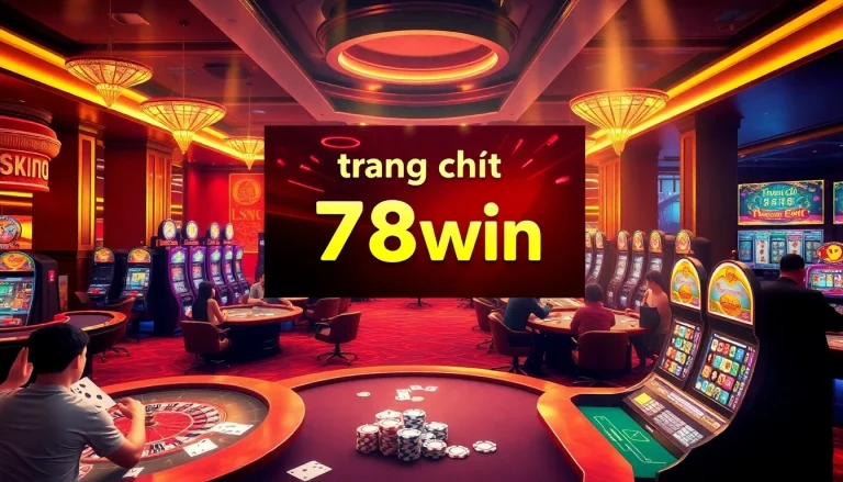Experience the excitement of online gaming at trang chủ 78win with vibrant casino tables and engaging players.