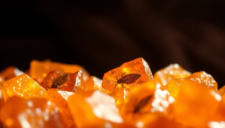 Showcasing exquisite amber gemstones with intricate inclusions in a luxurious setting.