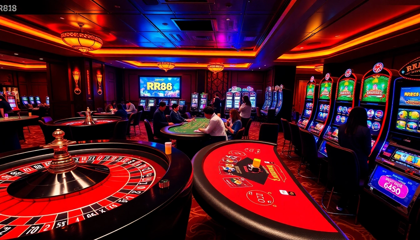 Experience the excitement of RR88 at a luxurious casino with engaging gaming options.