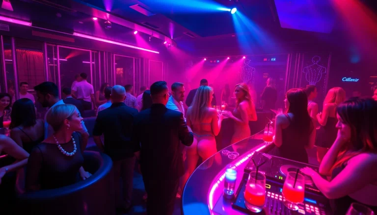Unforgettable nightlife at Club sxm, vibrant atmosphere with stunning dancers and cocktails.