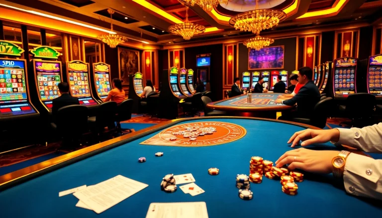 Engage with thrilling casino games at https://ok365vi.net/ with vibrant poker tables and exciting slot machines.