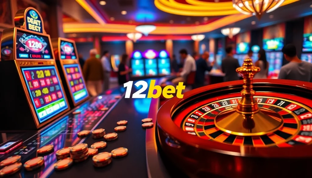 Experience thrilling gaming action with 12bet's dynamic online casino interface.