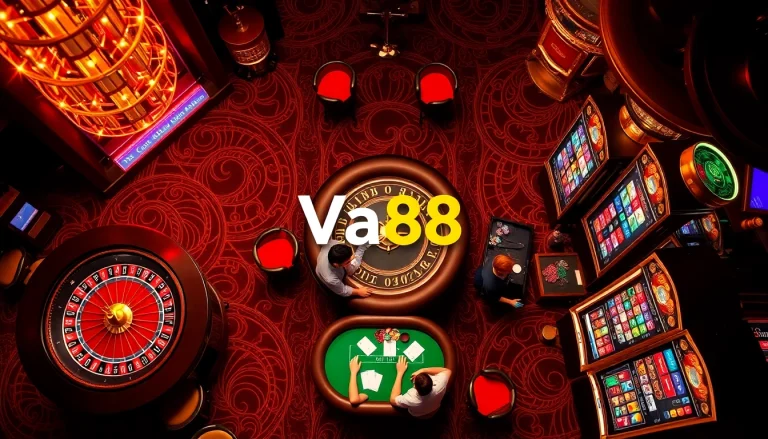 Experience thrilling gambling action at Va88's luxurious casino.