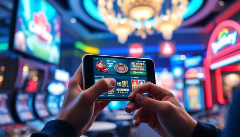 Engaging online gambling experience with ABC8 interface highlighting diverse gaming options.