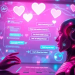 Engaging AI sex chat interface with vibrant colors and modern design.