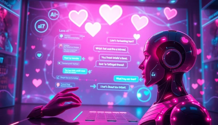 Engaging AI sex chat interface with vibrant colors and modern design.