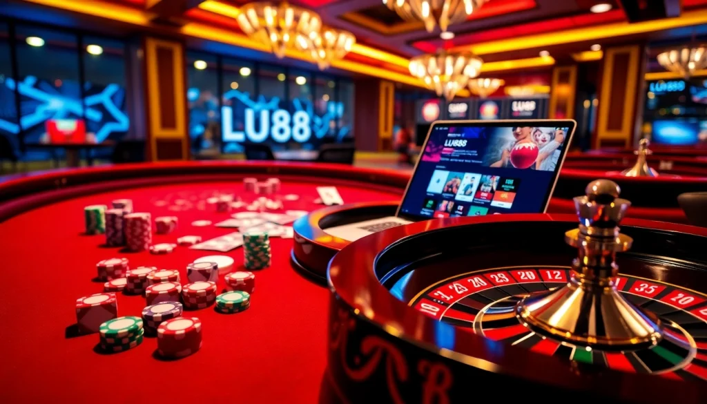 Experience the thrill of gambling at LU88 online casino with vibrant tables and thrilling games.