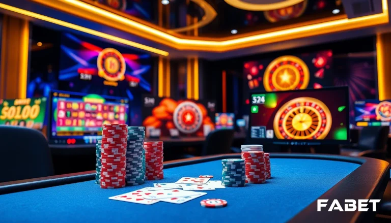 Experience the excitement of nhà cái FABET with modern casino games, poker tables, and vibrant slots.
