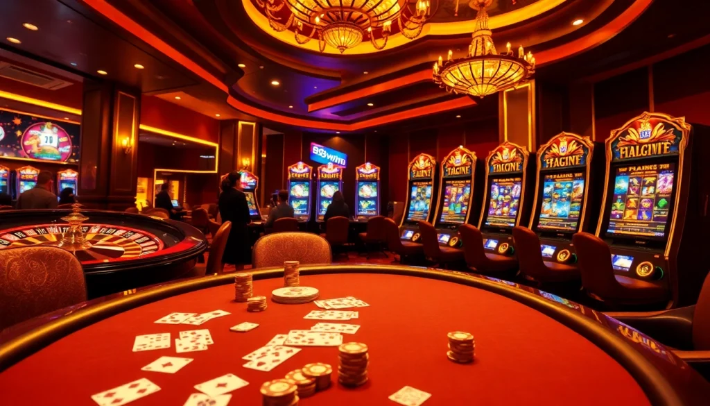 Exciting online gambling scene at 98win with poker, roulette, and slot activities.