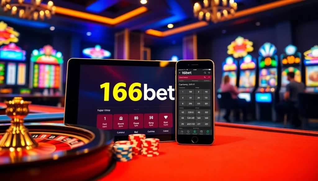 Enjoying an exciting game on the 166bet App, showcasing vibrant casino elements and engaging gameplay.