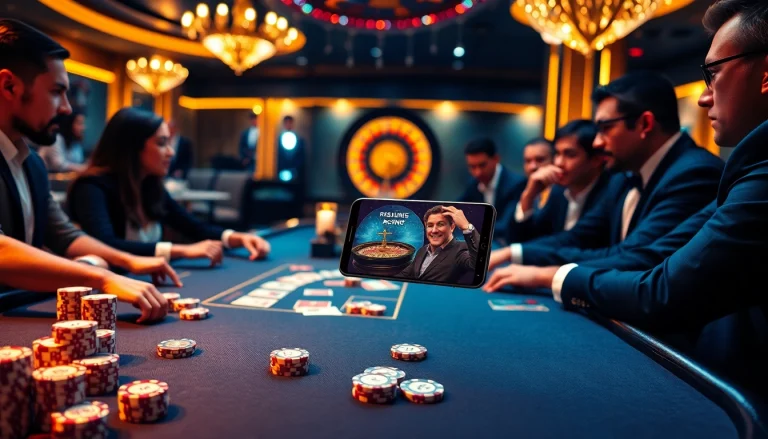 Players place bets and enjoy games at the S8 casino, showcasing a luxury gambling experience.