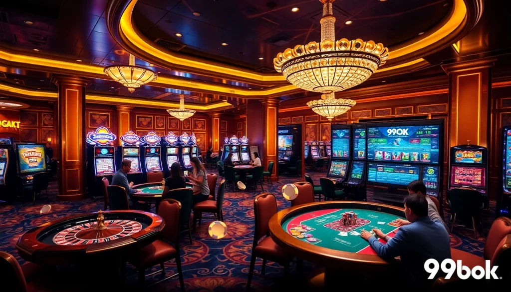 Experience thrilling action at 99ok casino with vibrant tables and exciting gaming.
