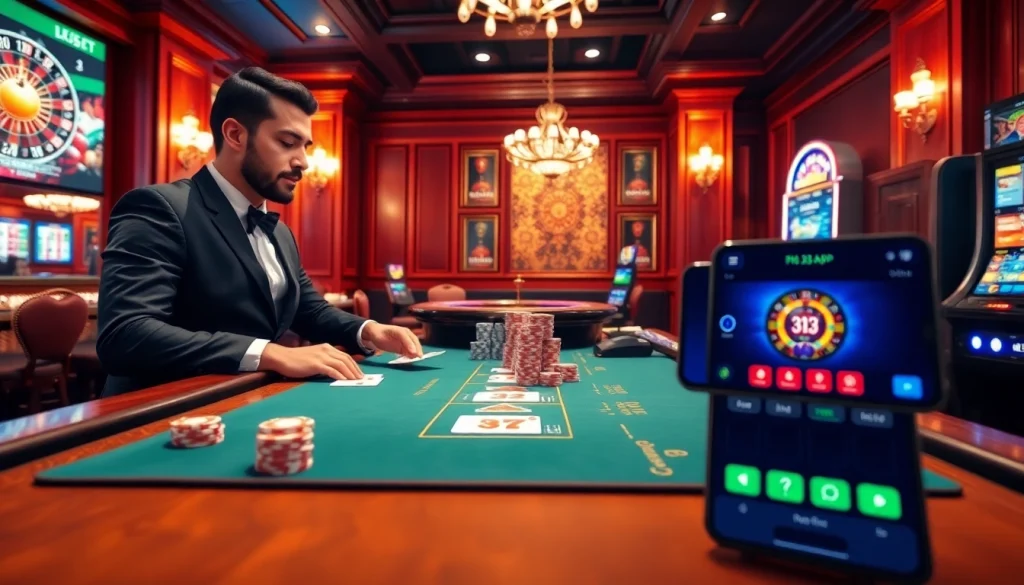 Play engaging blackjack with the 333bet App in a professional casino setting
