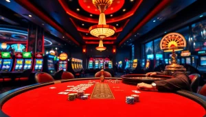 Experience thrilling gameplay at https://www.vvjl11.com/ with colorful poker chips and attentive players at a casino table.