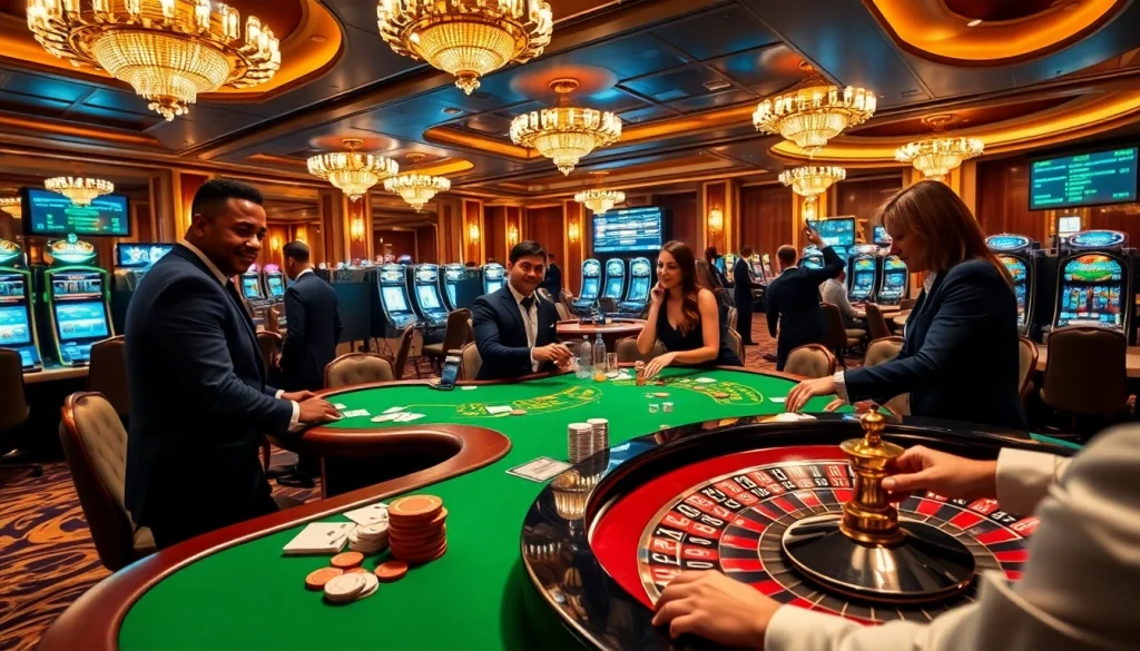 A dynamic casino experience at 888vi.space showcasing lively poker action, luxury ambiance, and engaging gameplay.