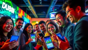 Engage with DU88's vibrant online betting platform featuring diverse players enjoying gaming.