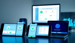 设备上展示全球内容访问与速度的快连官网界面