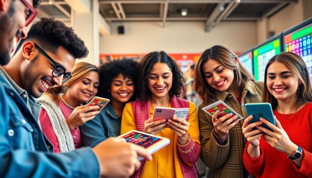 Players excitedly engaging with https://92lotteryclub.com/ for lottery games and winning opportunities.