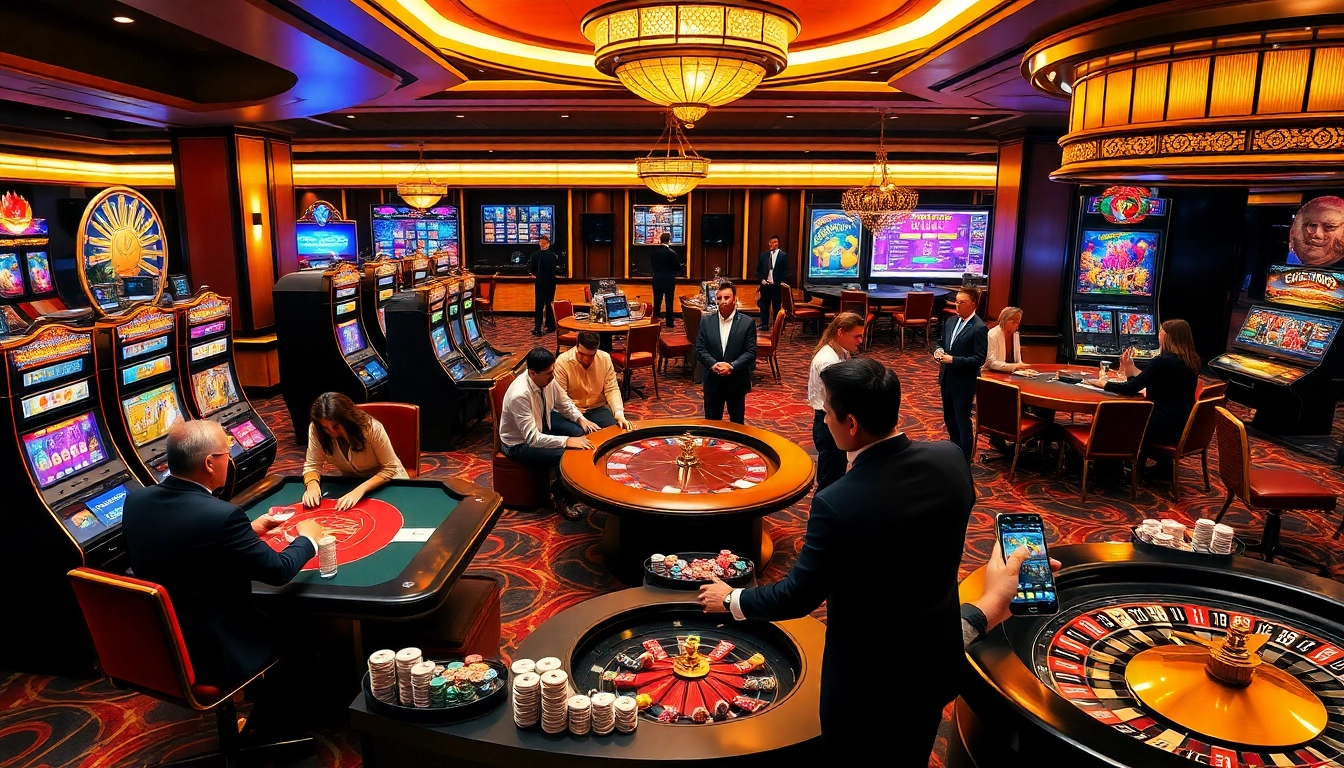 Tải App to access online casinos with vibrant slot machines and engaging poker games.
