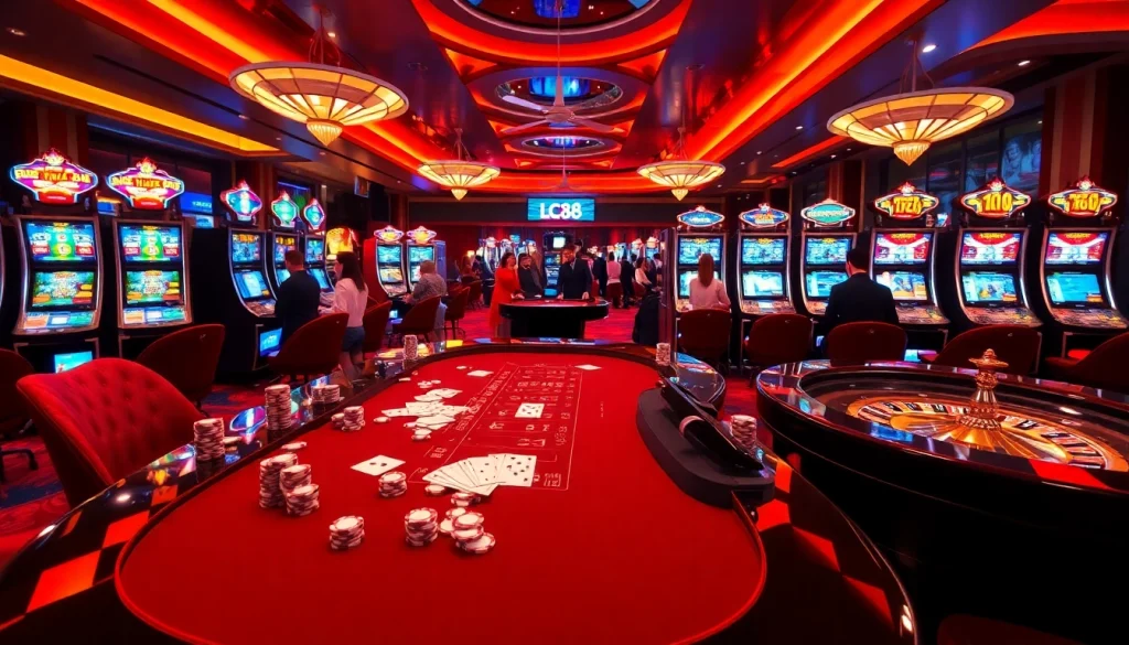 Experience the thrill of winning at LC88 with exciting casino games and vibrant atmosphere.