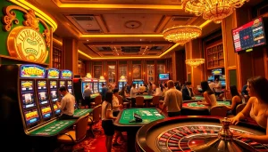 Experience the exciting atmosphere of luckywin kenya with elegant casino features and vibrant gambling activities.