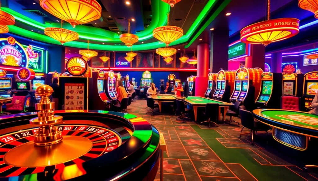 Experience thrilling gameplay at sunwinn.in.net with vibrant casino tables and exciting slot machines.
