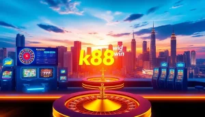Engaging online gaming scene for k88win showcasing modern betting elements.