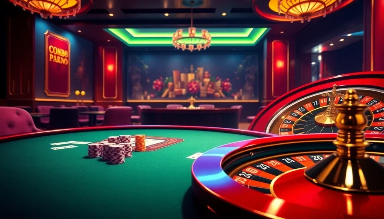 Experience high-stakes gaming at FC88 with vibrant casino tables and exciting poker action.