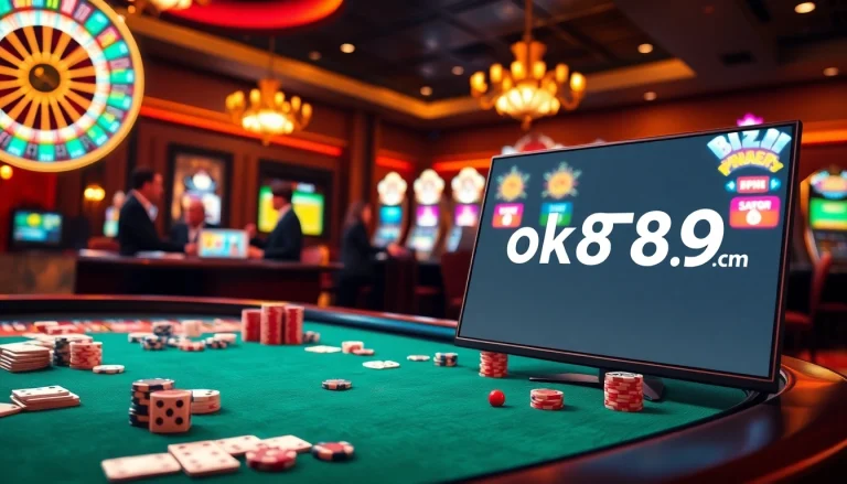 Experience thrilling gameplay at ok789.com with vibrant casino elements and dynamic betting activities.