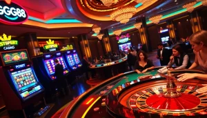 Experience the excitement of GG88's luxurious online casino with vibrant games and thrilling action.