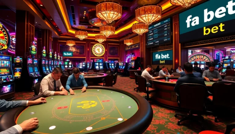Experience the thrill of betting at a luxurious casino with the 'fa bet' keyword in action.