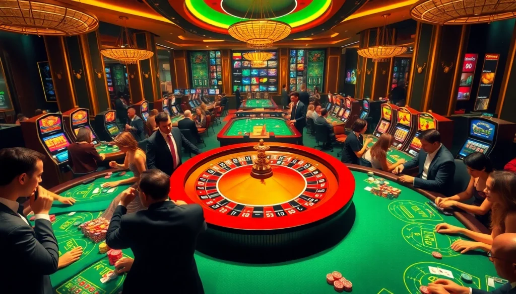 Experience the thrill of gambling at xo 88 with luxury tables and vibrant slot machines.