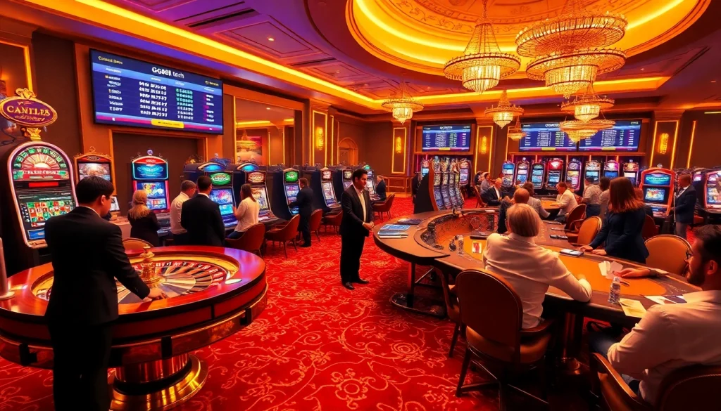 Exciting gambling experience at https://gg88.tech/ with vibrant casino elements, thrilling games, and professional dealers.