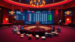 Experience thrilling gameplay at DN 88 with a luxurious casino atmosphere featuring poker chips and roulette.