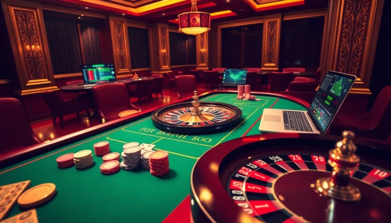 Experience thrilling gameplay at GO88 with vibrant tables and luxurious poker chips.