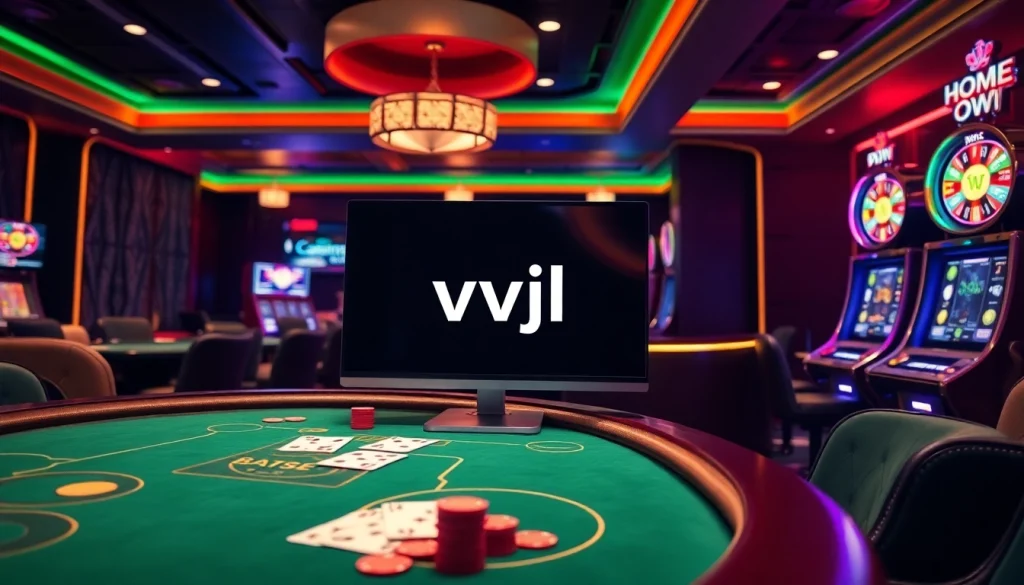 Engage with the online casino experience at home vvjl featuring poker, roulette, and slot machines.