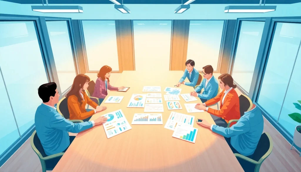 Enhance background checks with a professional business team collaborating in an office environment.