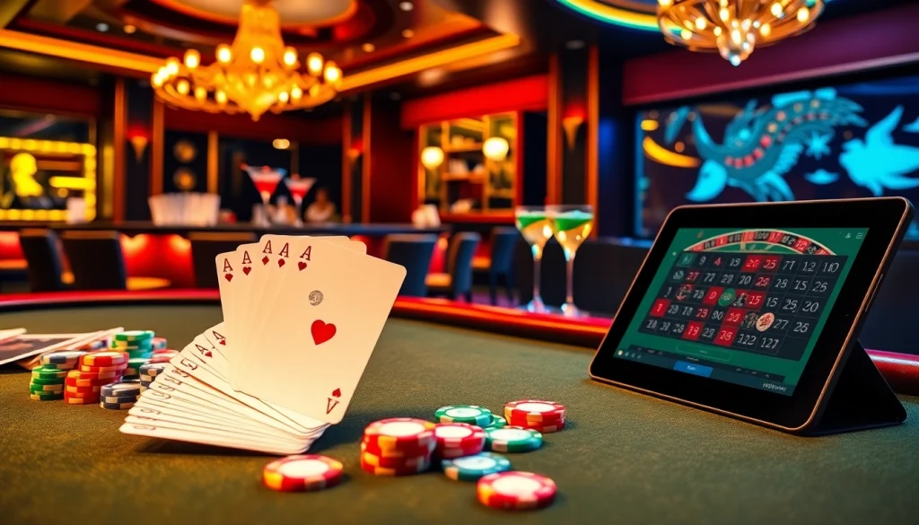 Experience the thrill of winning at the i9bet.ren casino table with vibrant poker chips and cards.